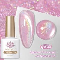 Bleu mer argent eau lumière chat Gel magnétique vernis à ongles aimant pour ongles vernis Gel Semi Permanent Gel arc-en-ciel oeil de chat colle 3