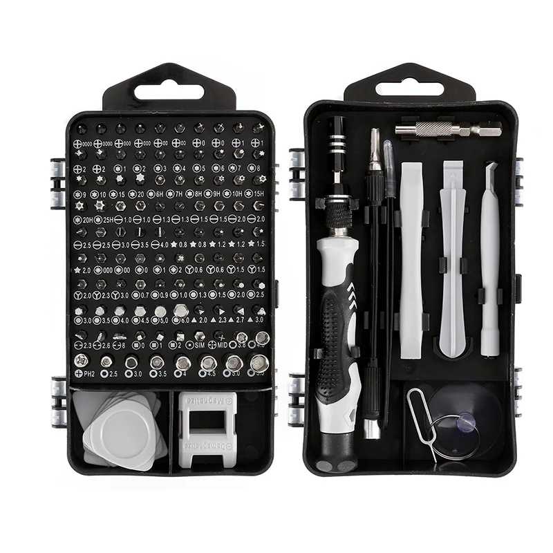 115 IN 1 Hardware Repair Tools High Quality Material Multifunctional Ergonomical Screwdriver Set Kit Combination Home Hand Tools