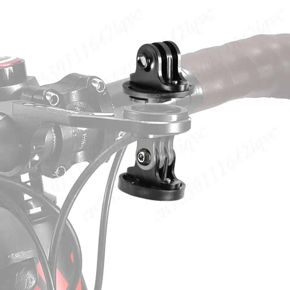 Adaptador de soporte de montaje para cámara deportiva de bicicleta, adaptador de faro de cámara de liberación rápida, soporte de luz delantera para soporte de montaje Garmin Gopro