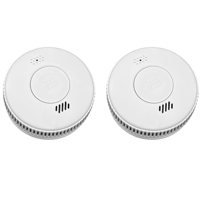 ABSY Smoke Detector 3-Year Battery Fire Alarm, LED Indicator, Independent Small Alarm Featuring Mute Functionality Button