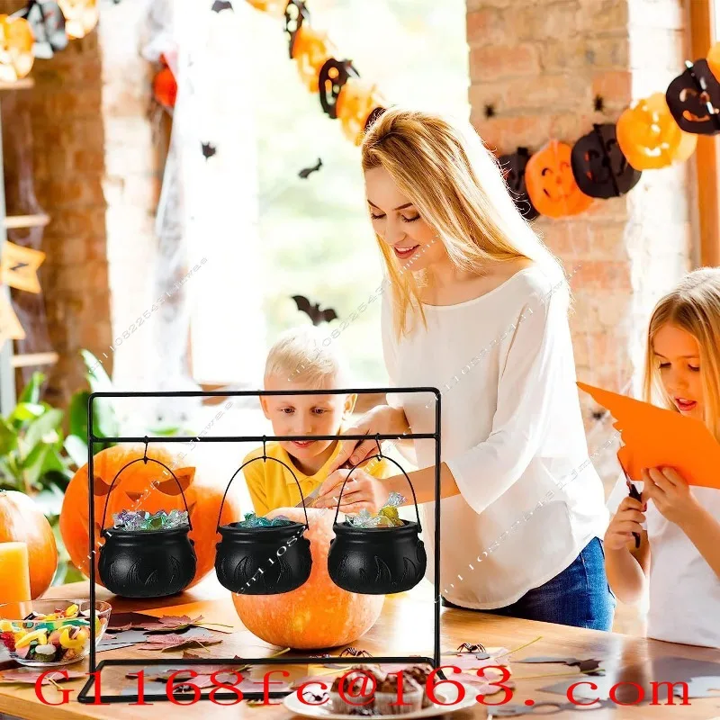Halloween Party Mini Witch Jar Candy Bowl Shelf 9 Jar Holders Removable