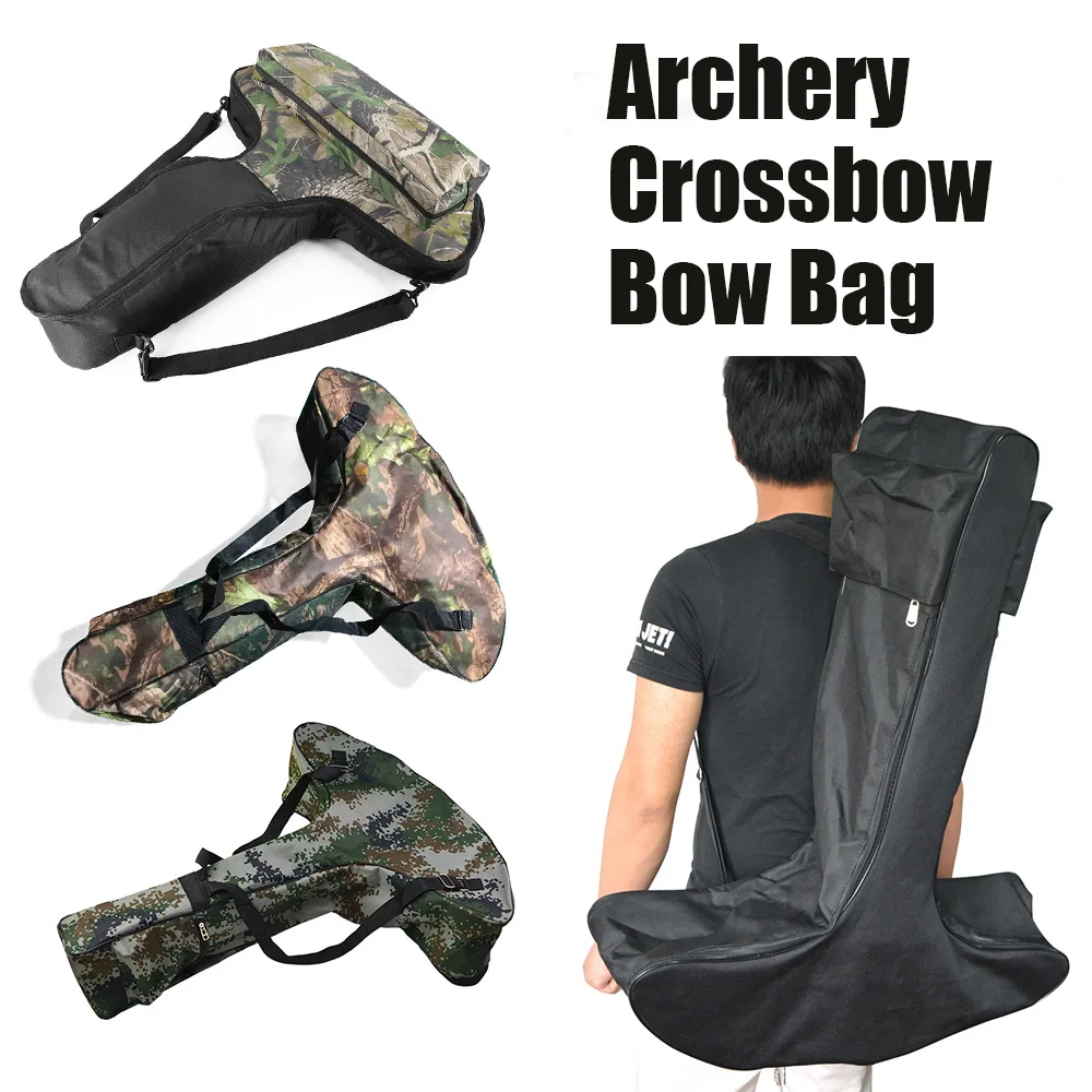 Bolsa de ballesta portátil para tiro con arco, funda de lona en forma de T para ballesta, mochila ajustable, bolsa para ballesta, caza, tiro, objetivo
