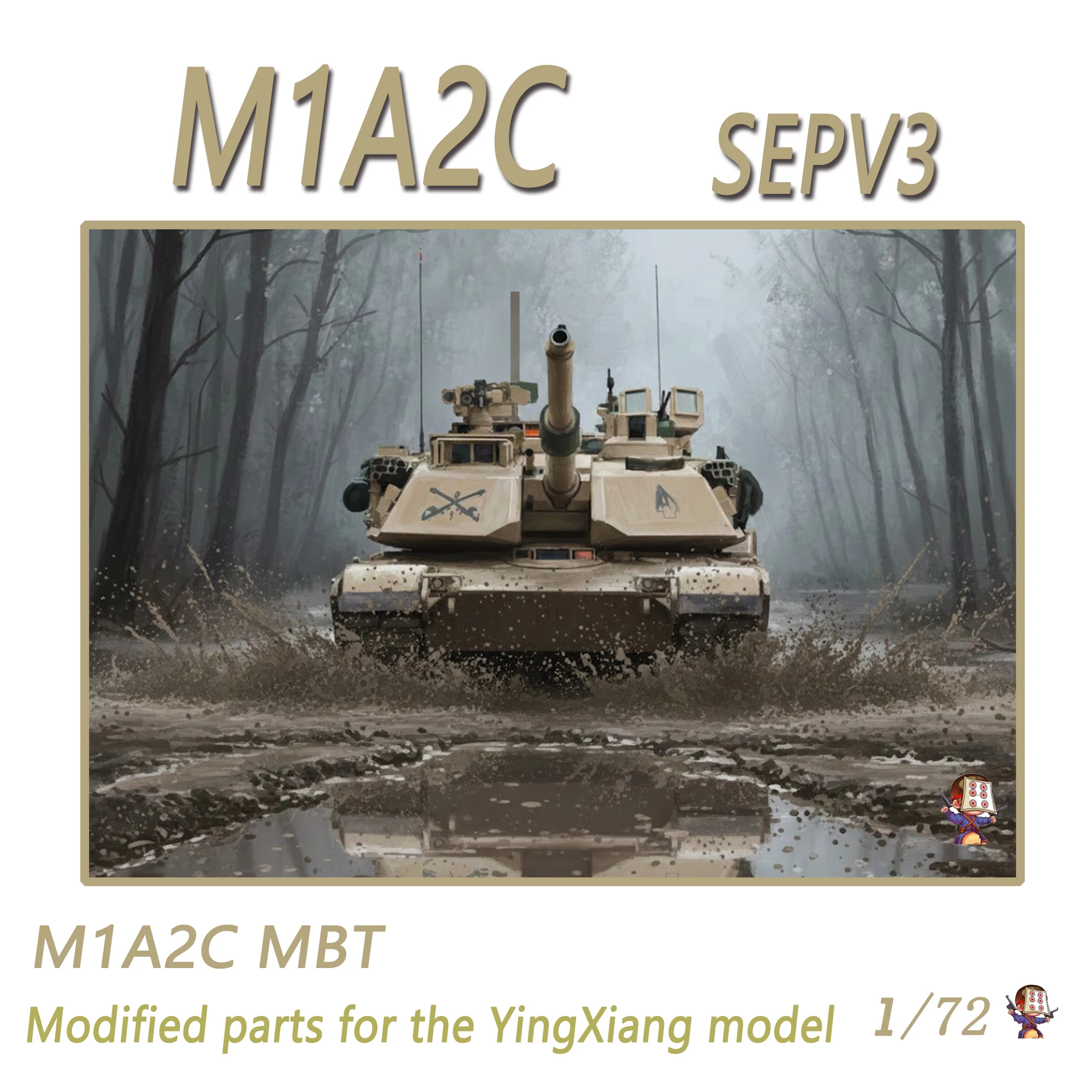 meng-72ma2sep3-タンクアップグレードキット-メタルウェポンステーション-デカール付き-カスタマイズ可能な戦車モデルおもちゃ-対象年齢5歳以上