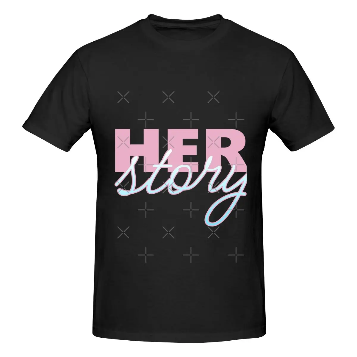 Funny Herstory Womens History Month Trans Pride Flag Classic Men's T-shirt Printed Tops are loose and slim fit Women's T-shirts