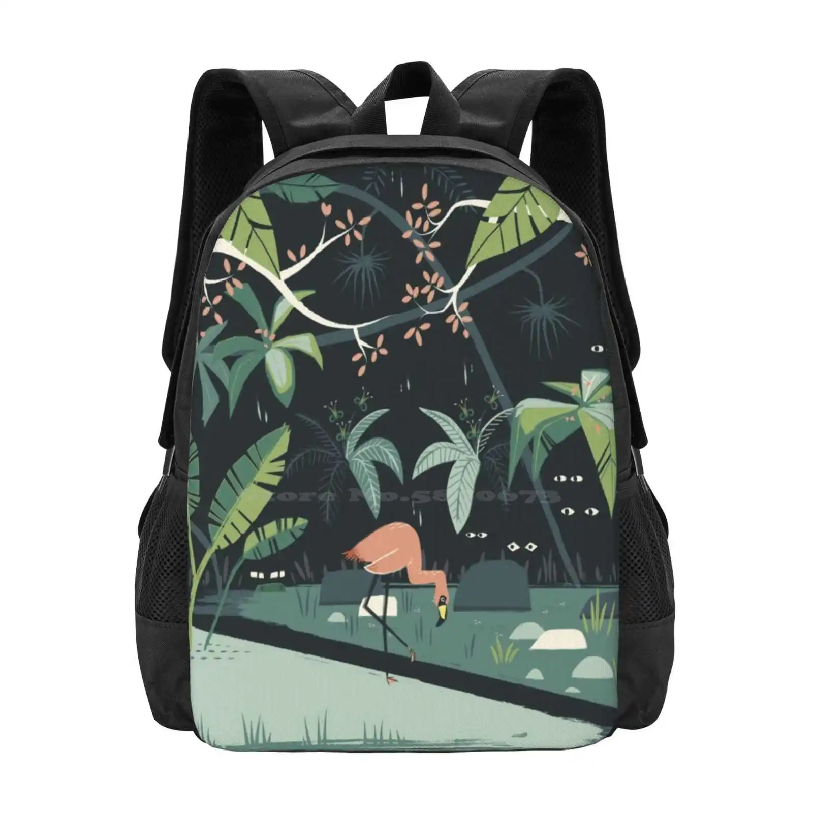 Nightshade Jungle Pattern Design Laptop Travel School Bags Sci Fi Awesome Radical Sweet Chill Beautiful Dank Fresh Funky #1