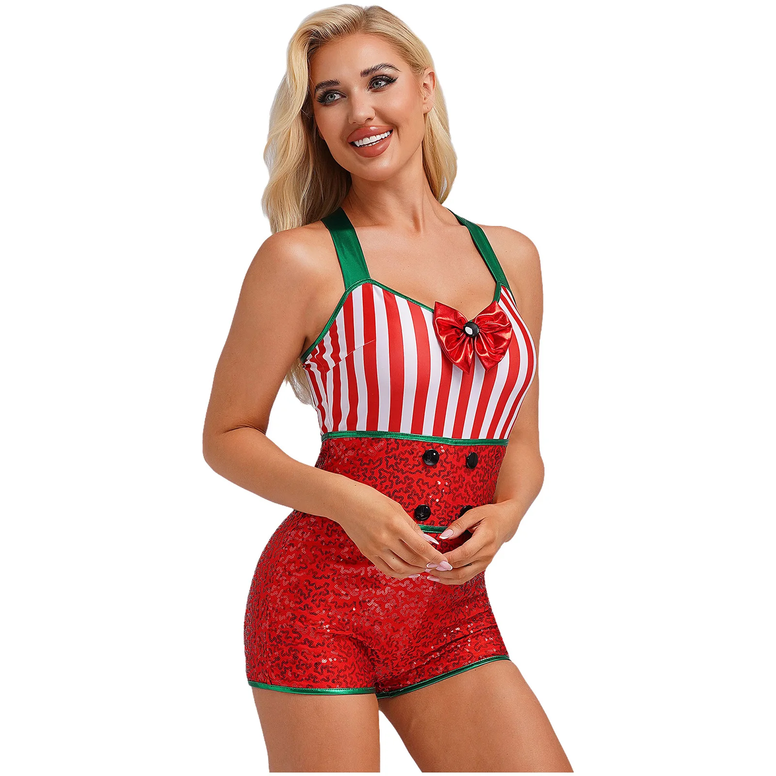 Kadınlar Noel Noel Karnaval Pa - Sleeveless Jumpsuit incelemesi ve fiyatı