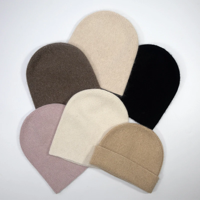 

Hat Women Beanie Winter Angora Wool Knit Warm Accessory For Autumn Cold Weather Skiing Sports Outdoor Hike Climb