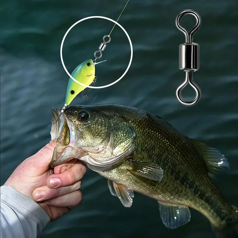 

Набор рыболовных вертлюгов с шарикоподшипниками, рыболовные снасти, коннекторы для лески для морской и пресноводной рыбалки, для ловли карпа, 200-500 шт.