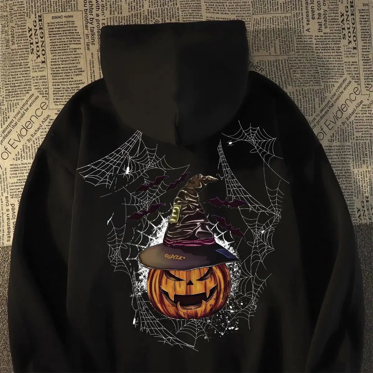 

Autumn and Winter 2025 New Halloween Pumpkin Children's Clothing, Angel Wings Hoodie, Thin Mid-sized Children's Coat