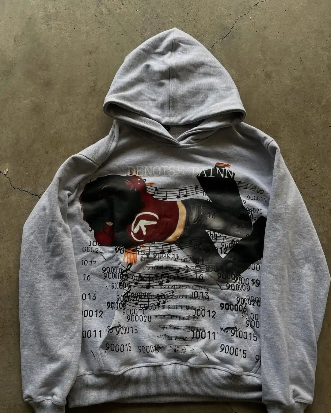 Sudaderas con capucha con estampado informal Harajuku para mujer, ropa de calle Grunge, Tops góticos Y2k, Sudadera con capucha de gran tamaño, chándal, ropa para hombre