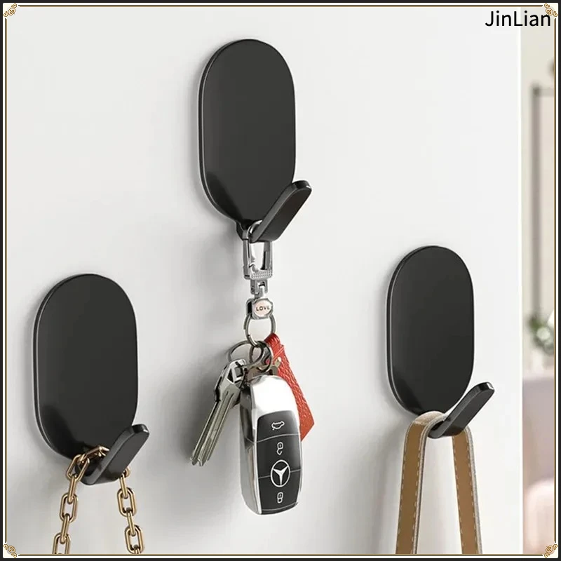 5/10/20/40Pcs Self-Adhesive Wall Hooks Door Keys Clothes Hanger Robe Hook Coat Rack Towel Holder Bathroom Accessory XXL