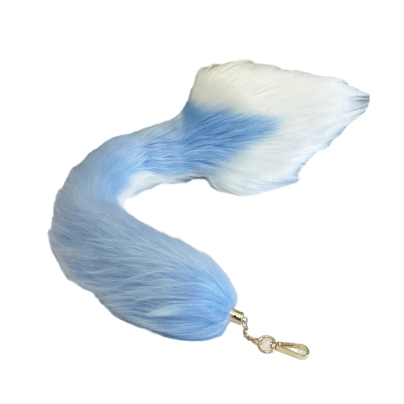 

Foxes Tail Keychain Foxes Tail Keyring Soft Furry Bag Hangings Charm Pendant N7YF