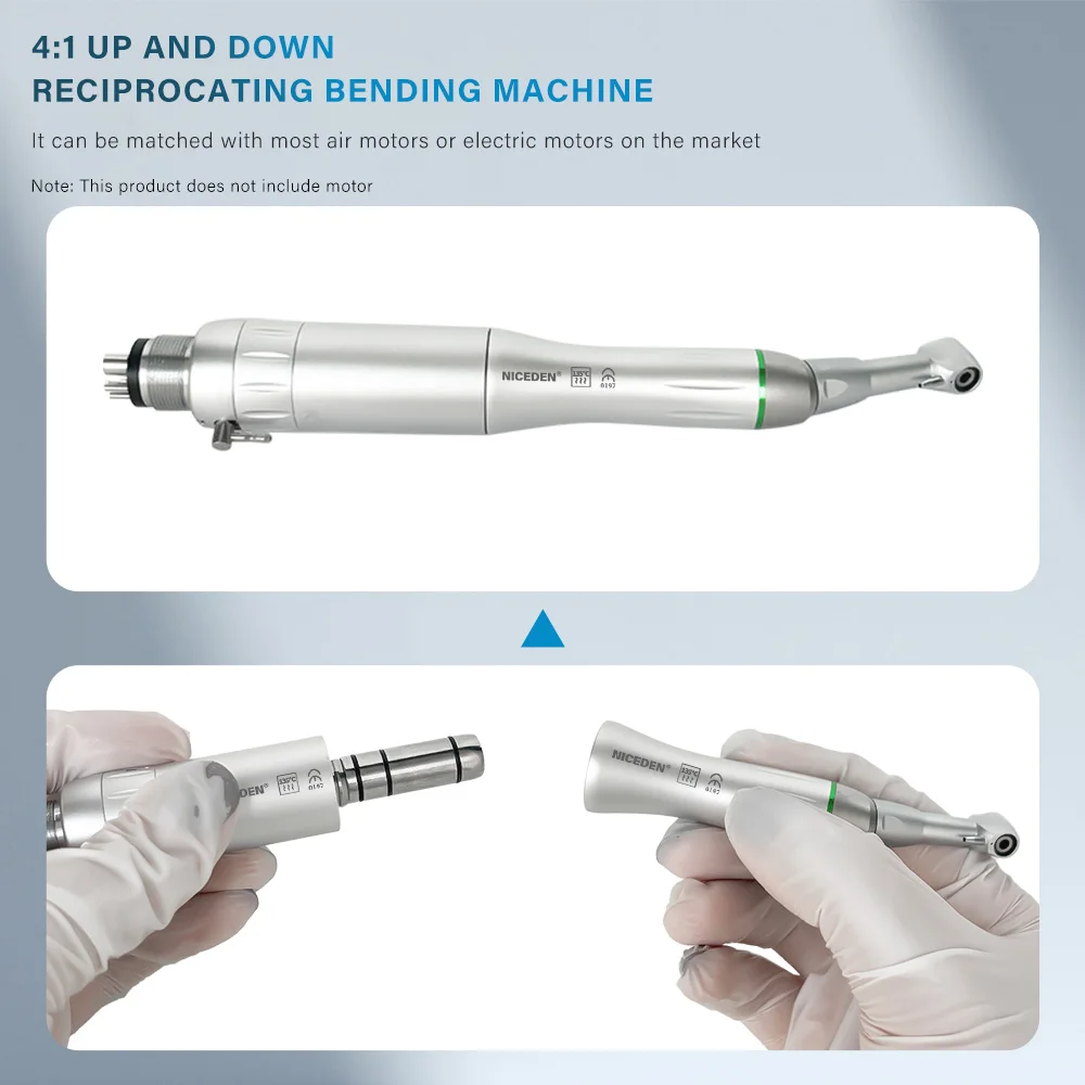 Dental Orthodontic Interproximal Enamel Handpiece Reduction Reciprocating IPR System Stripping 4:1 Contra Angle Orthodontic Tool