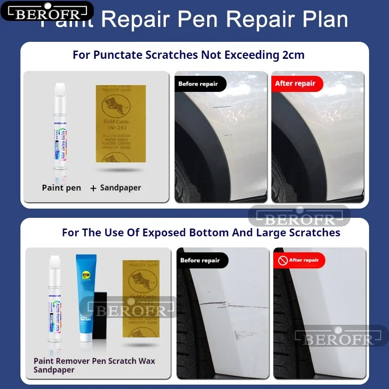 Penna per vernice Forniture Accessori per la modifica Riparazione dei graffi della vernice per auto Rimozione dei graffi dell'auto Pennarello per riparazione della vernice per Benz CLS