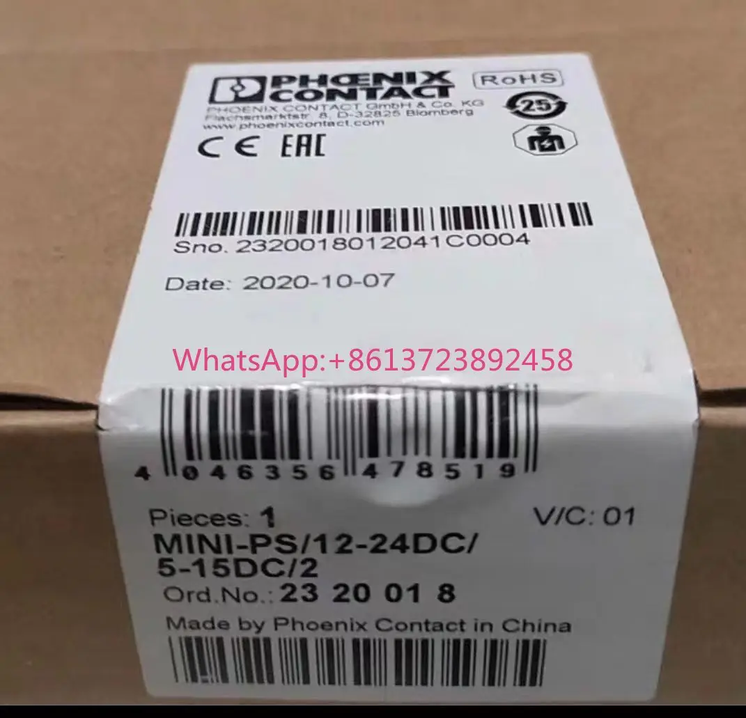 

New Phoenix Power Supply DC/DC Converter MINI-PS-12- 24DC/5-15DC/2 High Quality