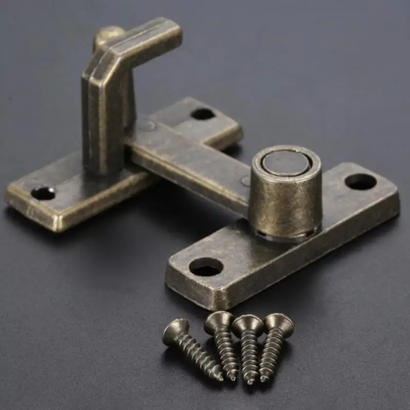 1 مجموعة البرونزية نافذة منزلقة قفل الباب مقبض مزلاج الباب المعدني الحرس مزلاج الترباس مع مسامير سلسلة أمان المنزل الباب الأجهزة المنزلية #1