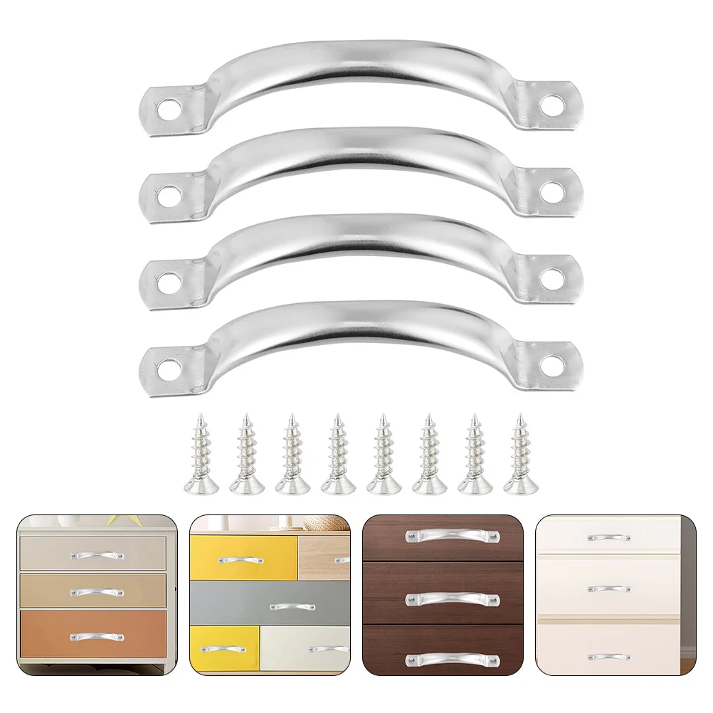 

20 Pcs Stainless Steel H les Durable Drawer Knobs Modern Cabinet Furniture Wardrobe Pulls Cupboard Door Knobs Home Decor