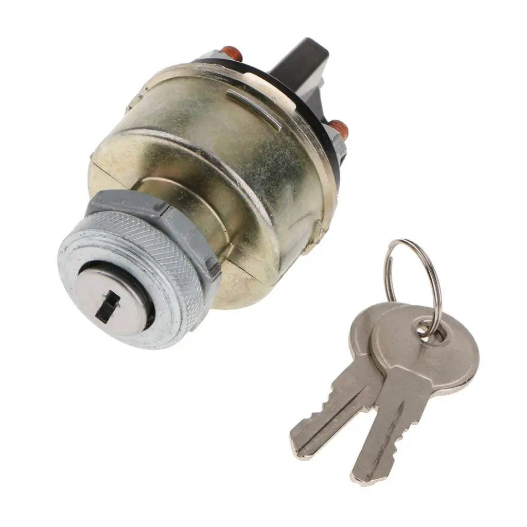 Universal Car Boat Tractors 2 Position Ignition Switch Starter with 2 Keys