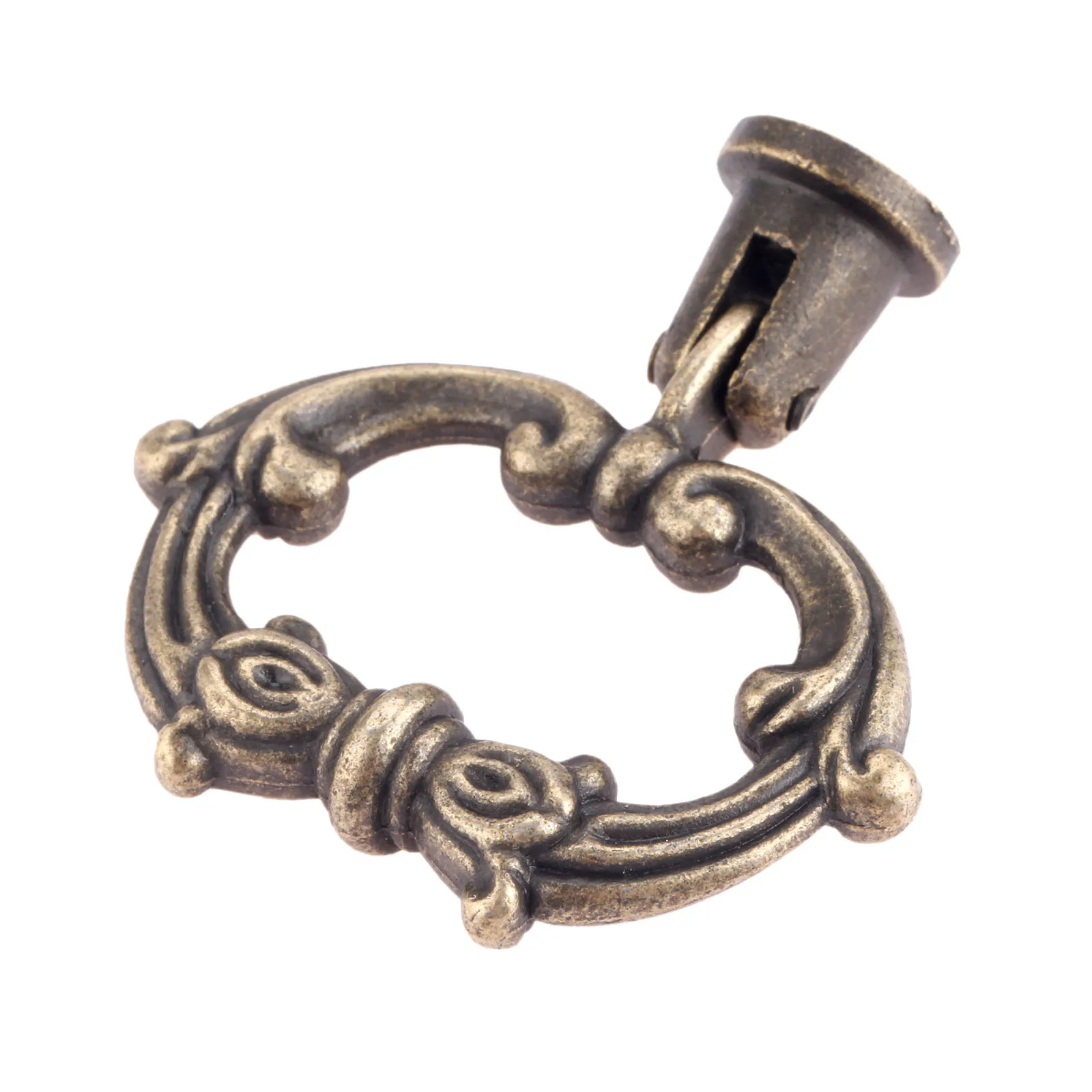 1PC Antique Bronze Pull Knob With Screw For Drawer Cabinet Bin Door Wardrobe Jewelry Chest Suitcase 47*42mm Furniture  Handle