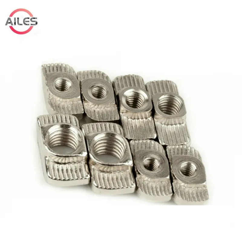 EU M3 M4 M5 for 20  30 40 45 Series T-Slot T-nut Sliding Hammer Head Steel Drop In Nut Connector Aluminum Extrusion Profile