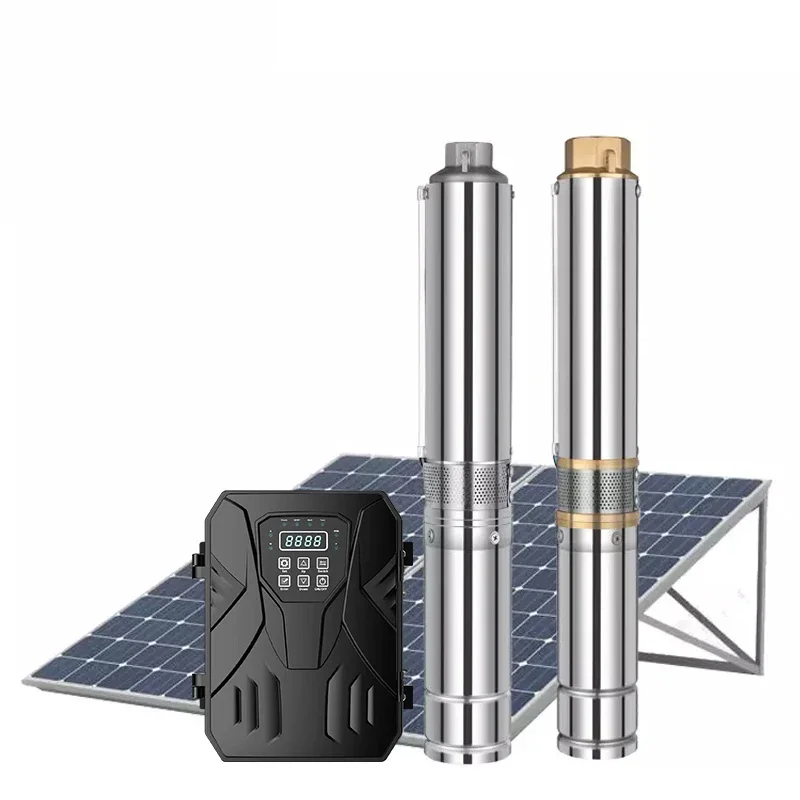 Agriculture Irrigation Dc Solar Water Pump System Price Submersible Deep Well Solar Water Pumps with Solar Powered Panel