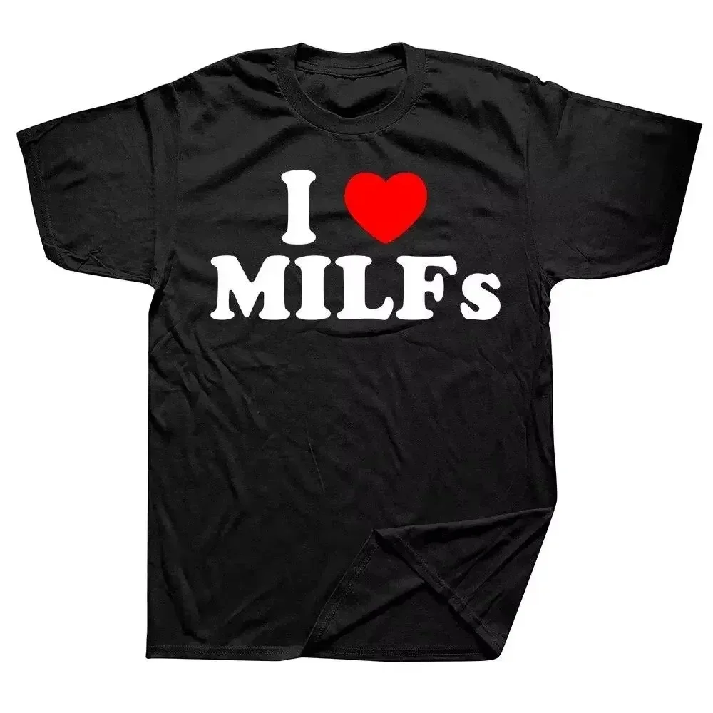 Funny MILF Hunter Man I Love Felines T-shirt Fun El Gato Meme Sad Crying Cat Pattern Who Love Milfs Men's Women Clothing Tee Top