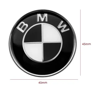 Etiketin amblemi arabanın direksiyon simidinde ve dekorasyon için aksesuarlar, BMW E46, E85, E60, F10, E39, F30, E36, F20, E87, E90, E70, X3, X5, 45mm Amblemde ilk 10 satış, direksiyon simidi e46-no. 9