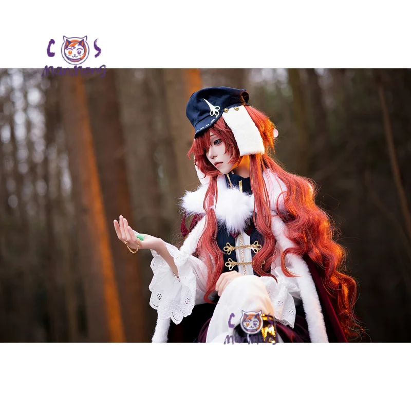 Game Reverse:1999 Enisey Cosplay Costume Cape Hat Vest Pants Uniform Halloween Christmas Men and Women Gothic Suit S-XXL