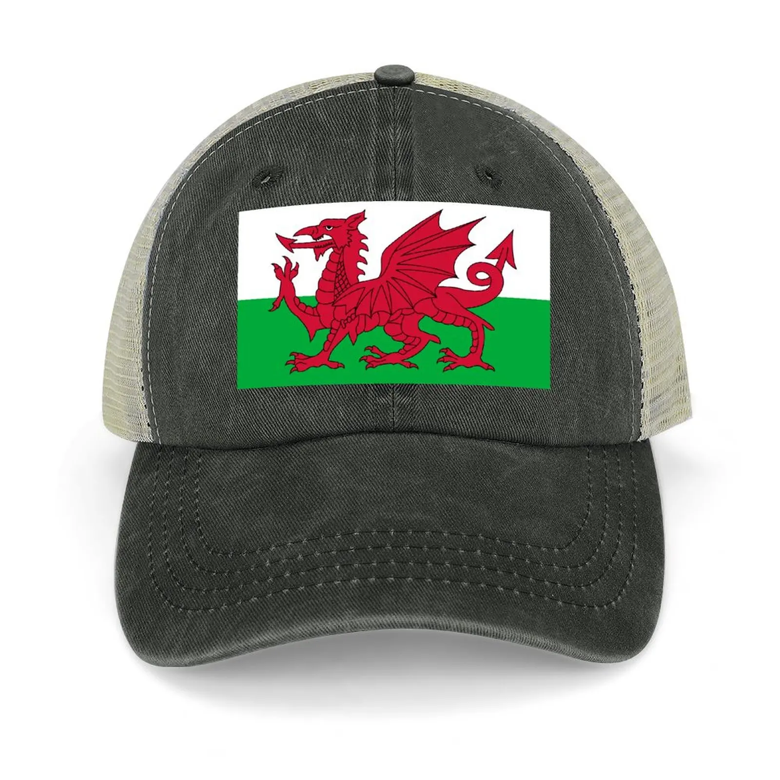 

Flag of Wales Baseball Cap Trucker Hat Dropshipping Sunscreen Mens Caps Women's