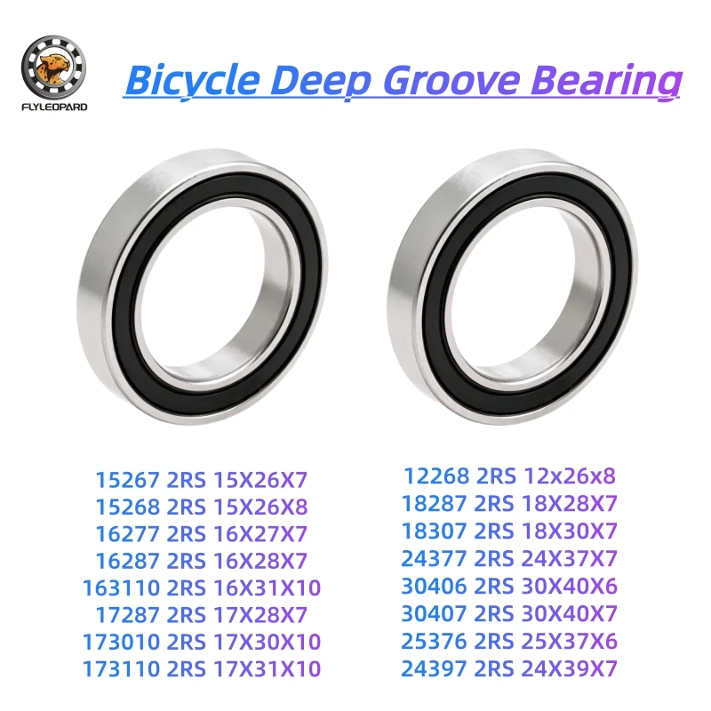 2pcs/lot 15267 16287 17287 18287 24377 25376 30406 2RS  Ball Bearing 17x28x7mm for Bike Wheels Bottom Bracket Repair Bearings