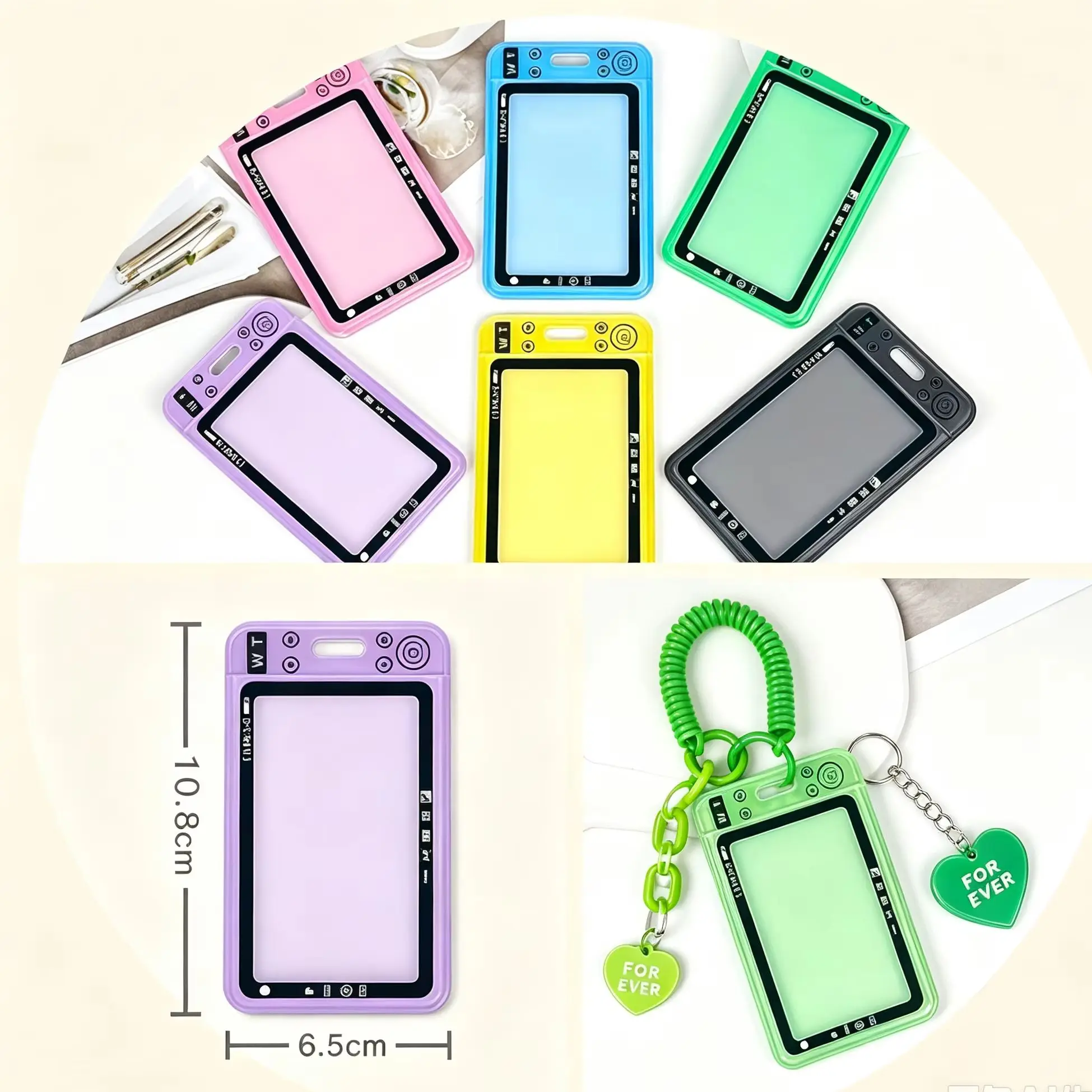 Transparent Photocard Holder Kpop Idol Picture Protective Cover Credit ID Bank Card Display Holder