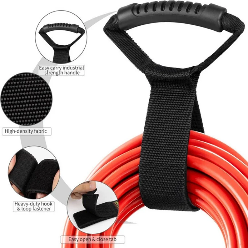 Extension Cord Organizer, Multipurpose Heavy-Duty Storage Strap With Handle, Fit Garages, RV And Boat Storage And Organization