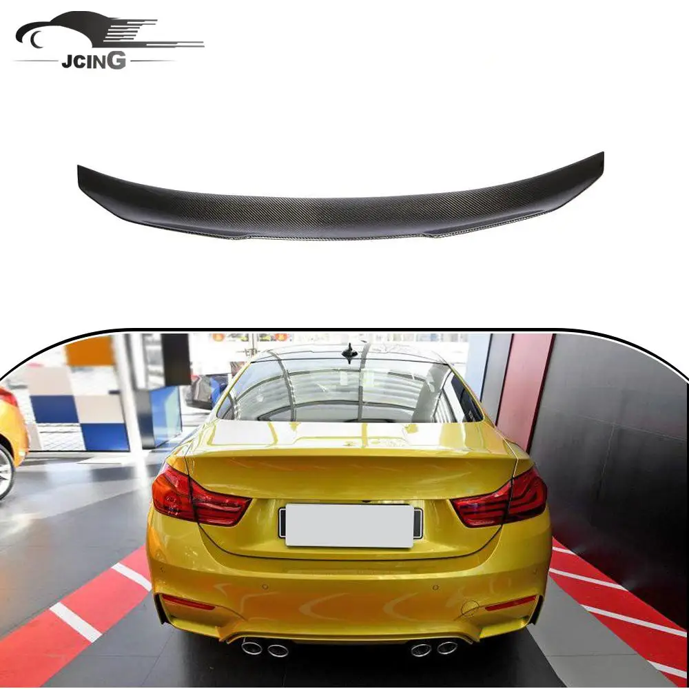 Real Carbon Fiber F82 M4 Rear Wing Spoiler For   2014 - 2019