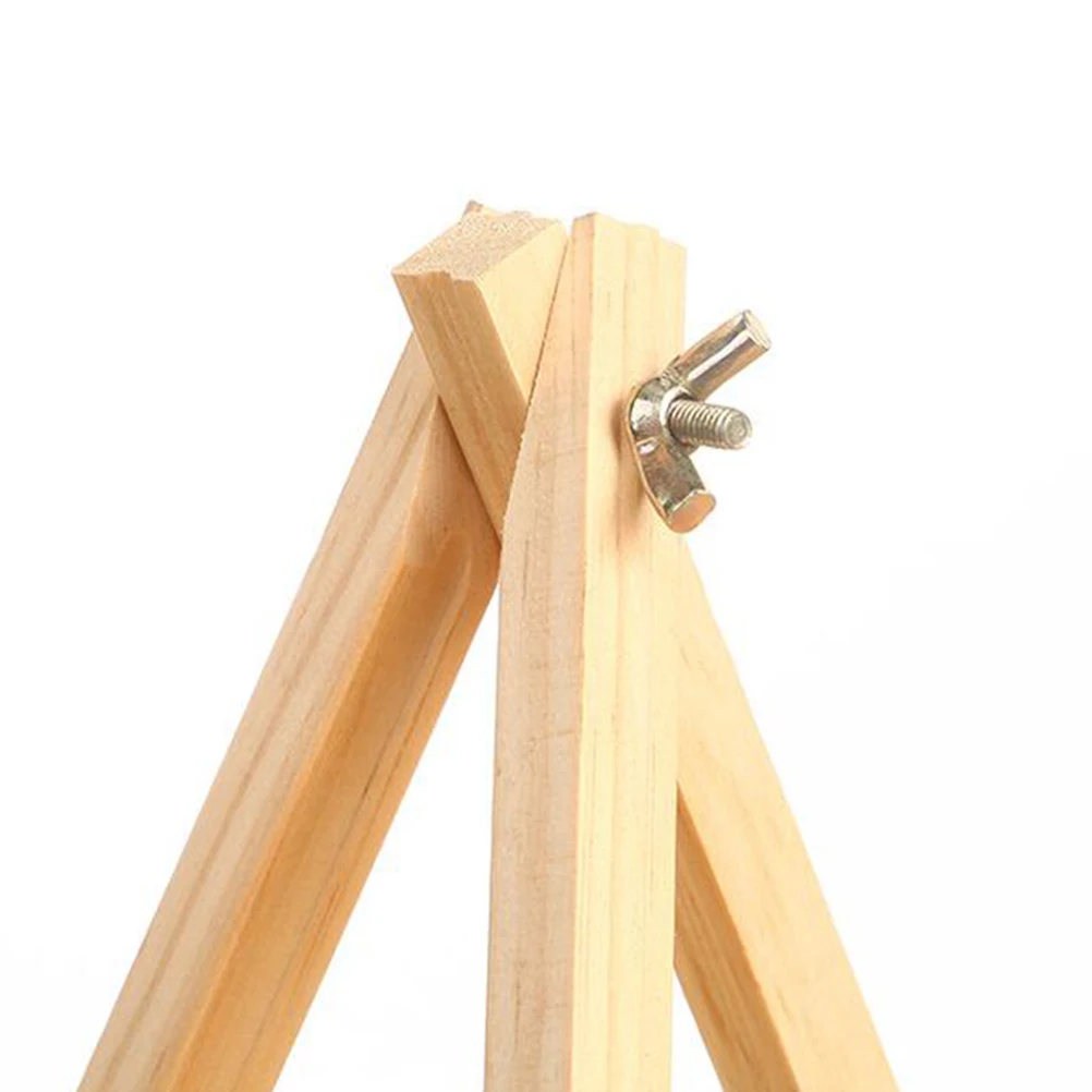 

3 PCs Mini Easel Easels Tabletop Wood Display Bamboo Wooden Triangle Frame for Painting