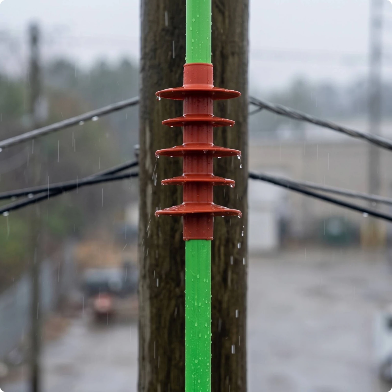 Silicone Insulating Pole Cover Lightweight Capuchon Rain Cover Weatherproof Sleeve for Utility and Field Repairs