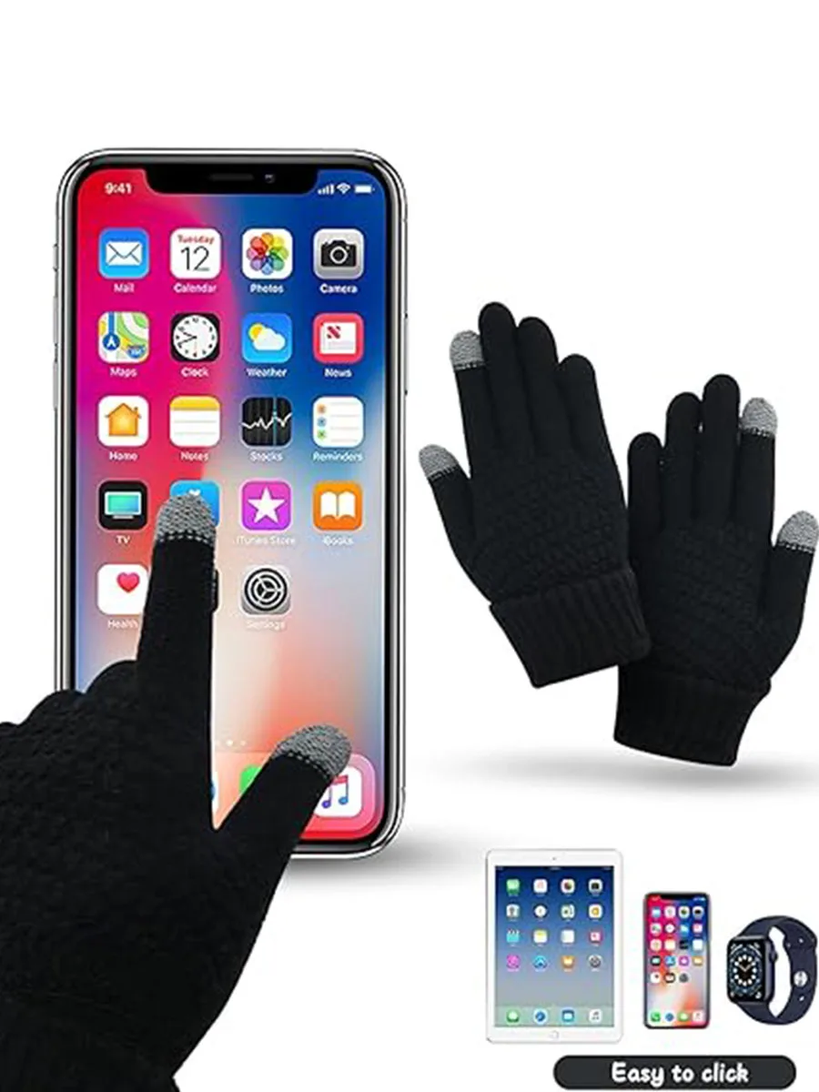 AliExpress Cycling Touch Screen Gloves Female Winter Cute Student Cycling Warm And Cold Korean Version Thick Winter Cotton Gloves