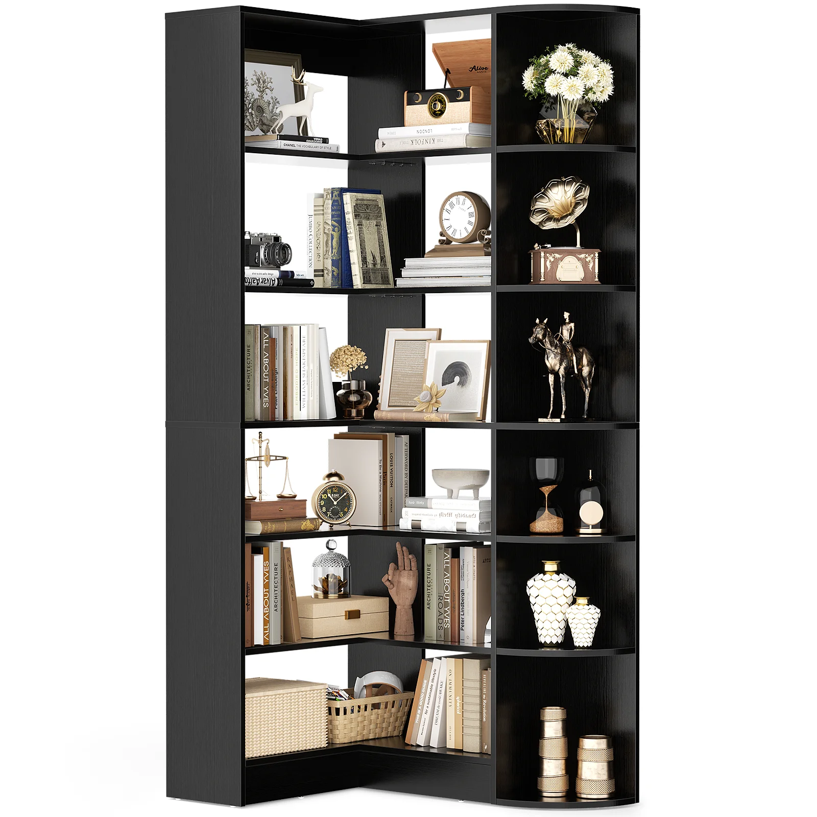 6-Tier Corner Bookshelf 8