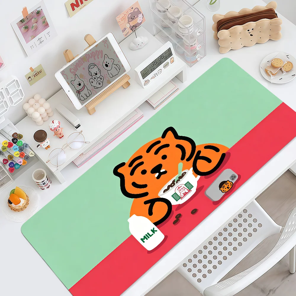 Mouse Pad MousePad Non-slip Lockedge Fashion Office Student Gaming TIGER Thickened Cute Large M-MUZIK Writing Pad Cushion