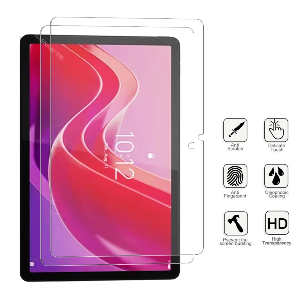 2 Pieces HD Scratch Proof Screen Protector Tempered Glass For Lenovo Tab K11 LTE 11-inch 2024 Tablet Protective Film Free Bubble