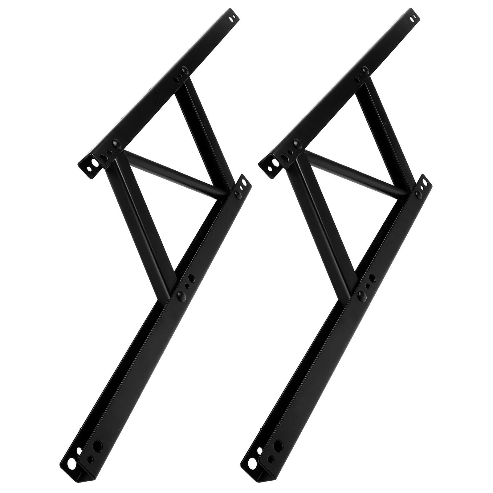 

2 Pcs Adjustable Lift Support Frame Hinges Cabinet Spring Coffee Bracket Cabinet Hinge Parts Iron Tea Stand Furniture Hinges