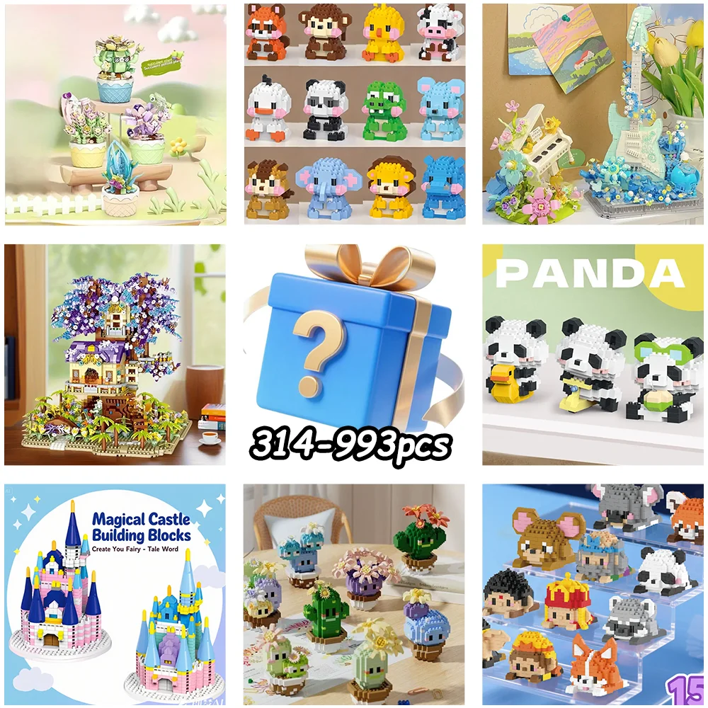 

Случайная слепая коробка игрушек из строительных блоков, разблокировка небольших сюрпризов в сборе и радость поставляется из открытия коробки.