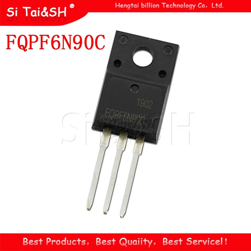 10pcs FQPF6N90C TO-220F 6N90C TO-220 FQPF6N90 TO220F 6N90