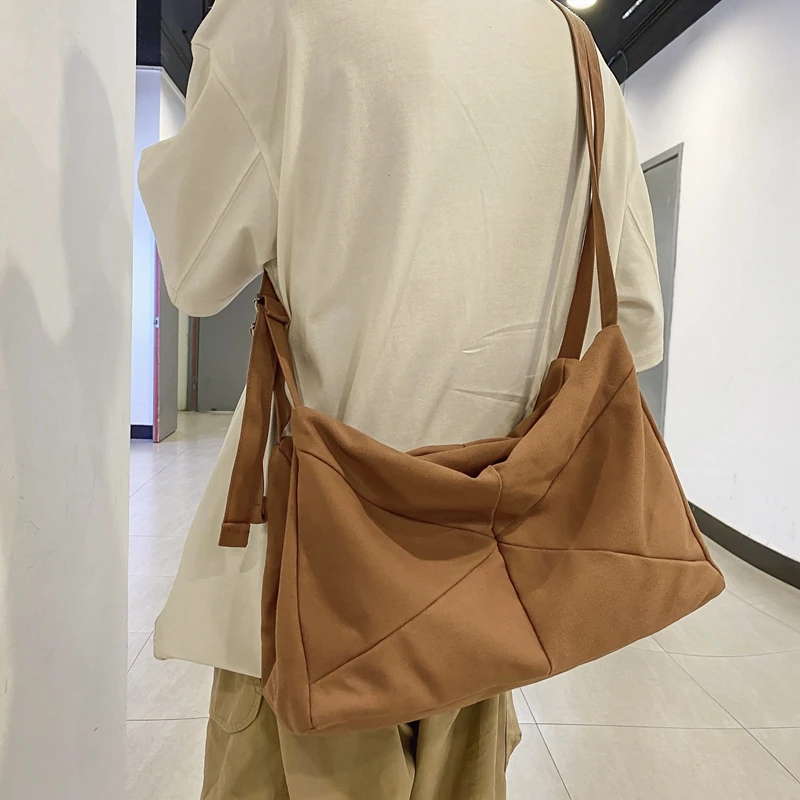 

New Couple Crossbody Bag High School Student Casual Shoulder Bag Men Large Capacity Trendy Cool Messenger Book Bag Women's Bag