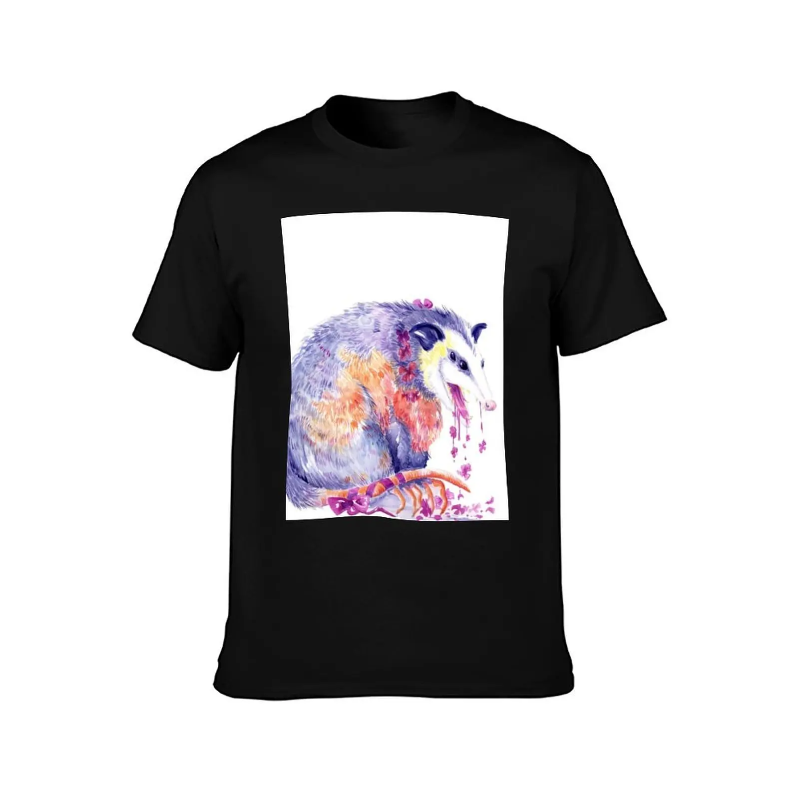 opossum breath T-Shirt Active Sports Short Sleeve Cotton Shirt T-Shirt