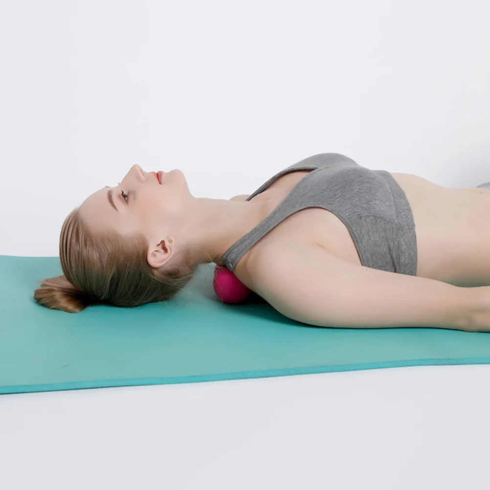 

Массажный мяч с арахисом, розово-красный, для облегчения боли в мышцах, для шеи, плеч, спины, ног, йоги, фитнес-ролик