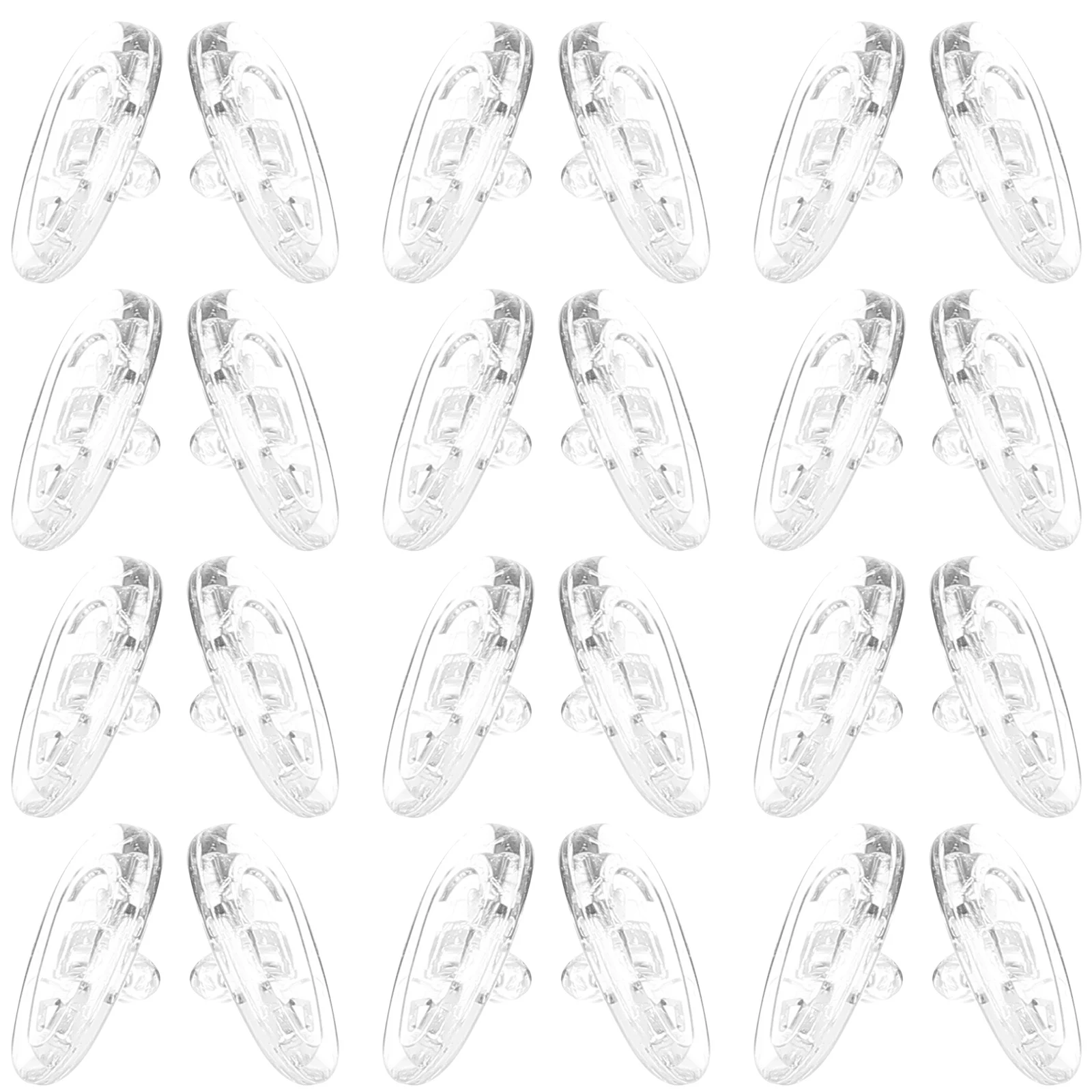 

20Pairs High Quality Silicone Nose Pads Glasses Anti-Slip Cushions Replacement for Eyeglasses Comfortable Fit Nose Bridge