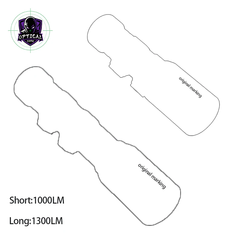 

WADSN Tactical Metal White LED Flashlight Short/Long Style Airsoft Outdoor Lighting Lamp Original Marking