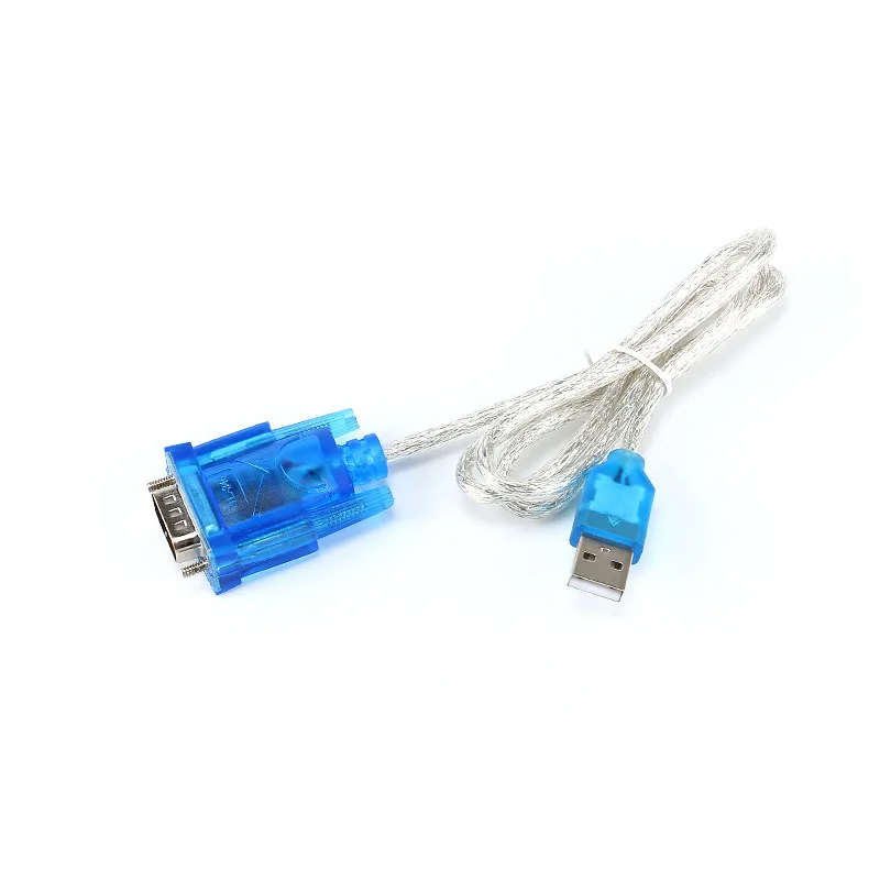 80cm High Quality USB 2.0 to Serial RS-232 DB9 9Pin Chipset SUPPORT Adapter USB RS232 ch340 Cable WIN10 Converter