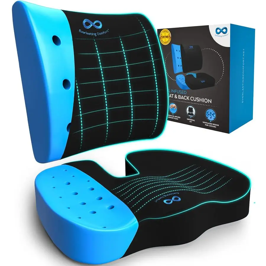 Doctor Recommended Memory Foam Seat Cushion for Office Chairs amp Car Ergonomic Office Desk Accessories Cushions for Tailbone Pa