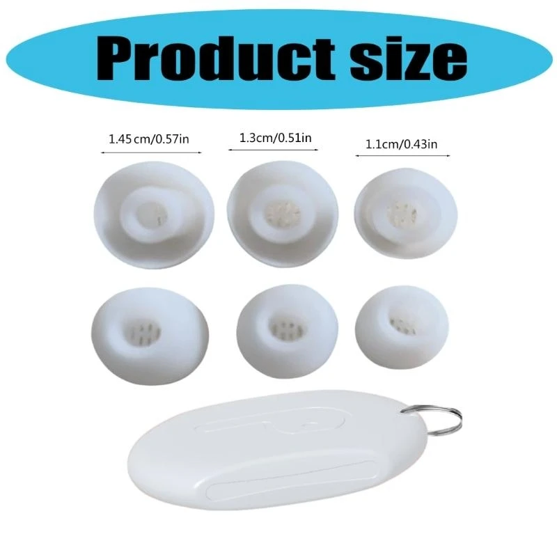 Dicas orelha silicone e estojo transporte por 5i longa duração Uso fácil manutenção manutenção vida ativa